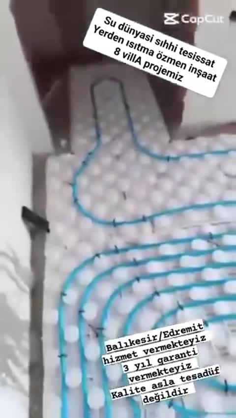 Yerden ısıtma uygulama videosu